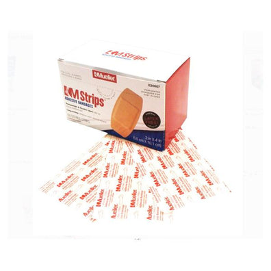 Bandage Strips Fabric MStrips 2x4" Flexible Clear 50/Box - Surgical Supplies NY